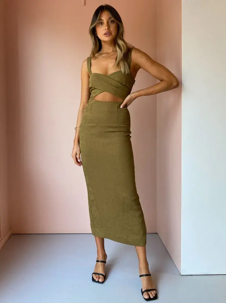 Shona Joy Simone Dress Green Size 10 for rent on The Volte - main image