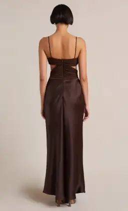 Bec & Bridge Nadia Twist Maxi Dress Brown Size 8