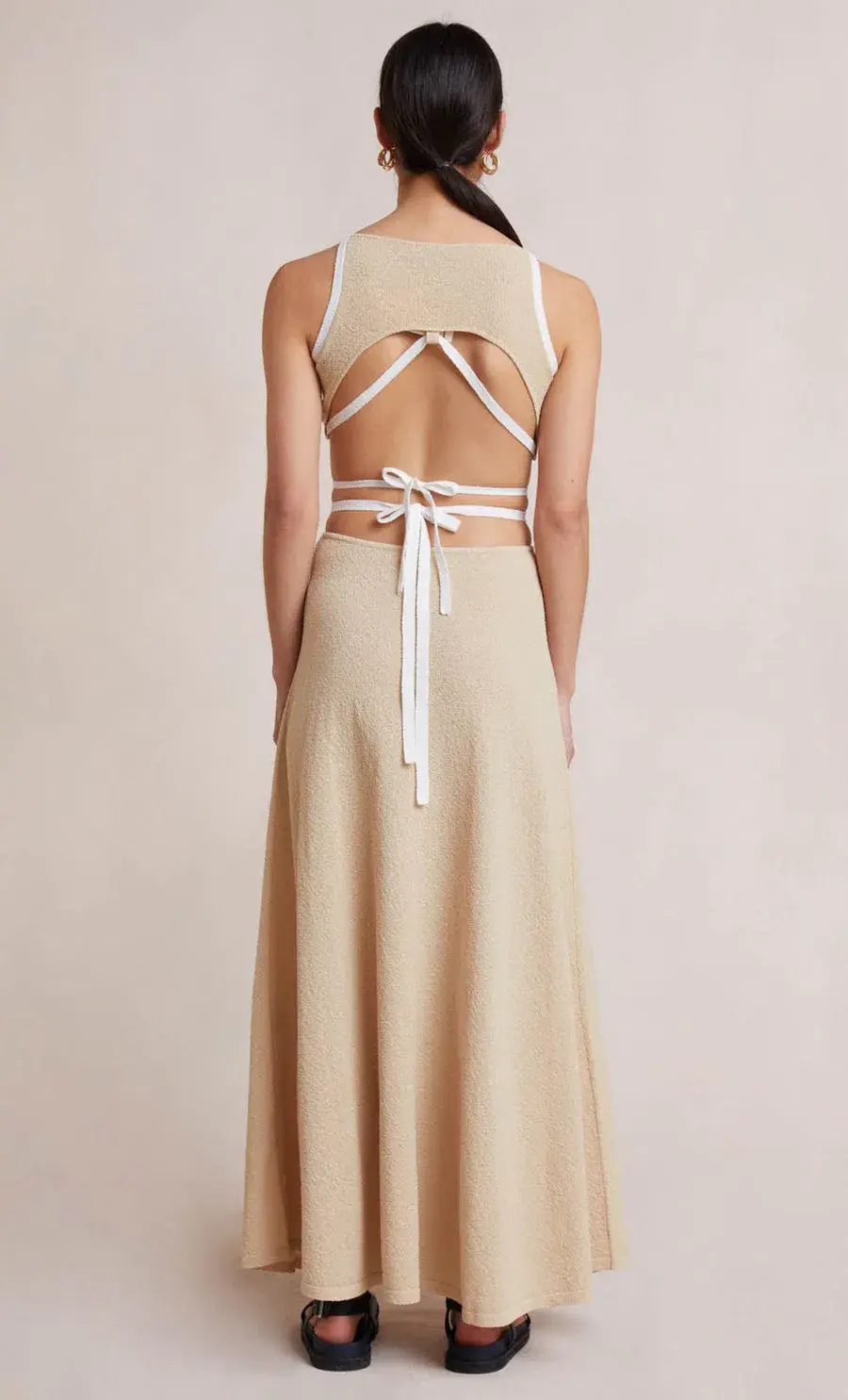 Bec & Bridge Lauryn Knit Top and Skirt Sets Cream/Sand Size 8 for rent on The Volte - main image