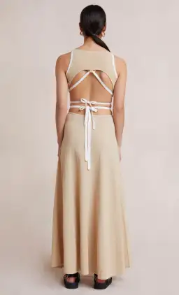 Bec & Bridge Lauryn Knit Top and Skirt Sets Cream/Sand Size 8 for rent on The Volte - image 3