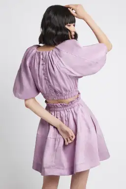 Aje Solitude Cutout Mini Dress in Lilac
