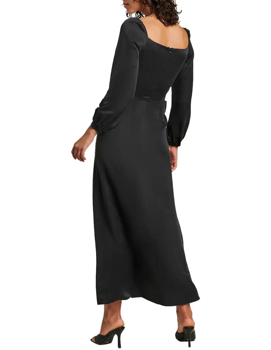 Ginia Sabrina Long Sleeve Dress Black Size 10 for rent on The Volte - main image