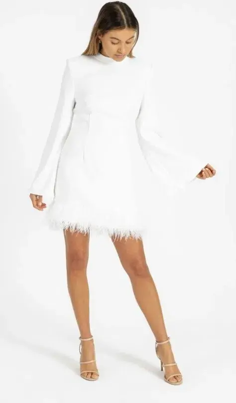 Elliatt Aniyah Dress White Size 10 for rent on The Volte - main image