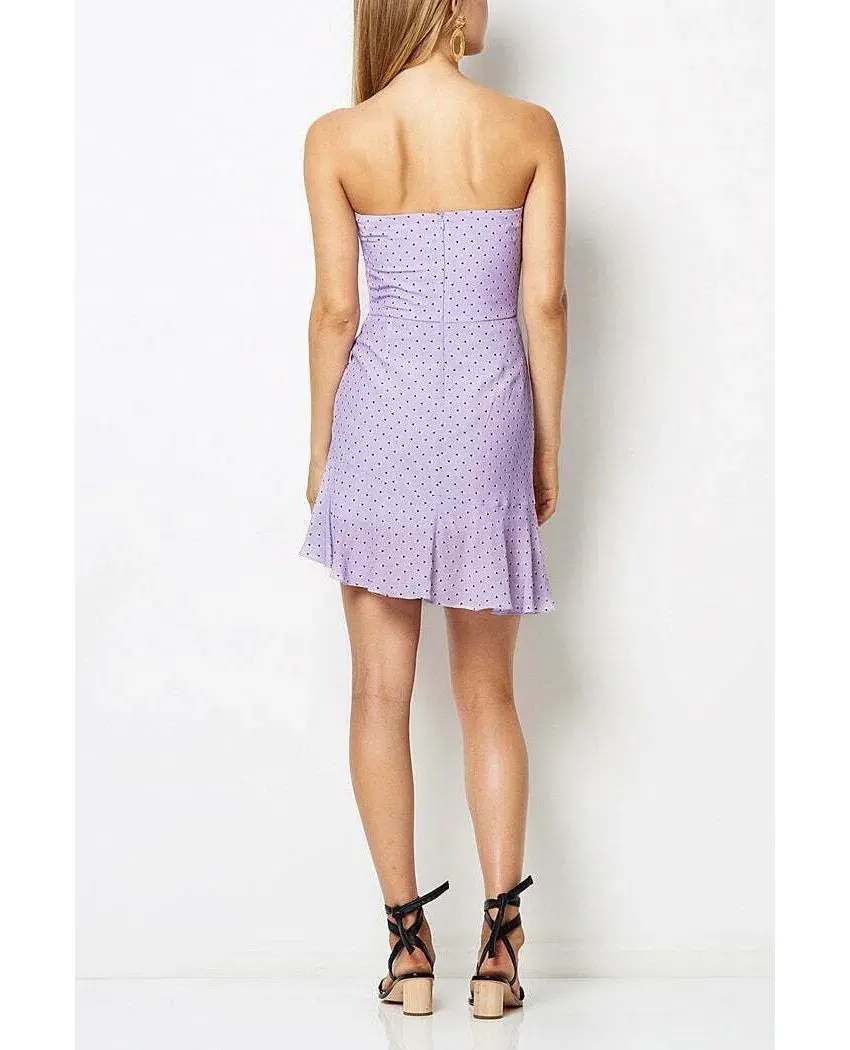 Bec & Bridge Miami Heat Dress Purple Print Size 6 - Image 4