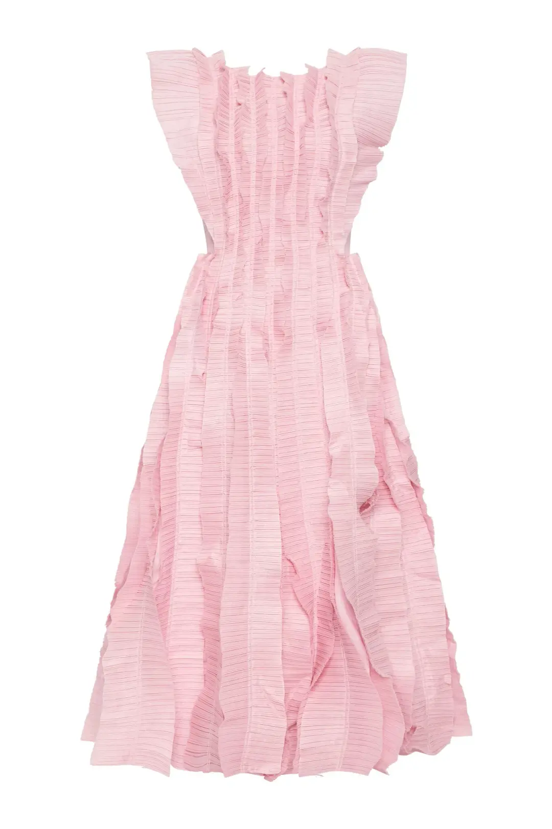 Aje Hybrid Midi Dress Pink Size 8 for rent on The Volte - main image