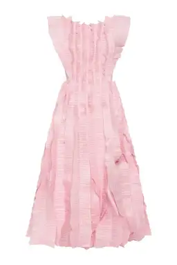 Aje Hybrid Midi Dress Pink Size 8 for rent on The Volte - image 4