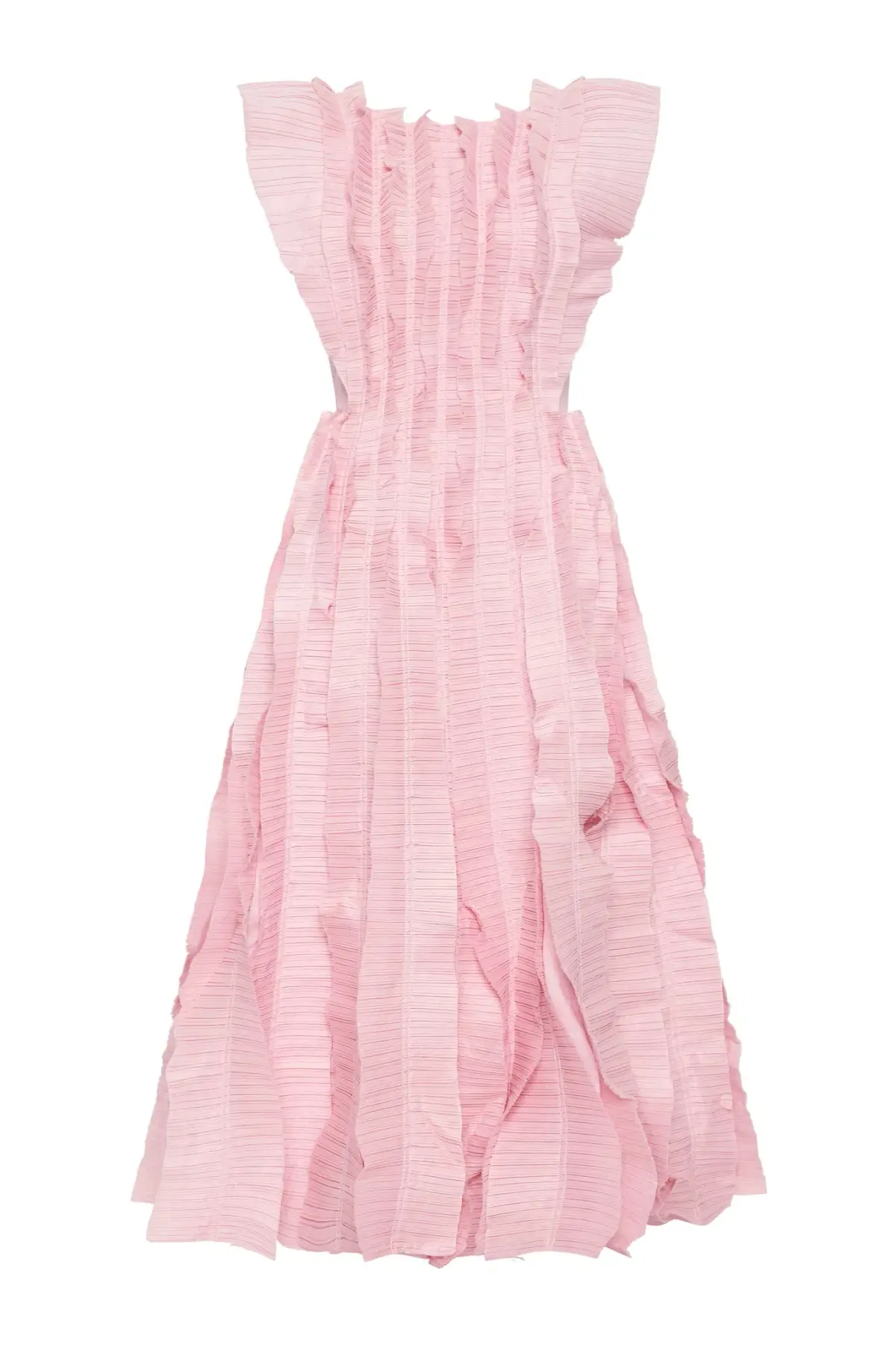 Aje Hybrid Midi Dress Pink Size AU 12 - Image 3