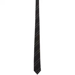 Givenchy Silk Pinstripes Tie Black and White for rent on The Volte - image 2