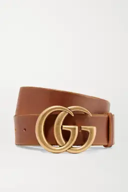 Gucci Double G Buckle Leather Belt Brown for rent on The Volte - image 1