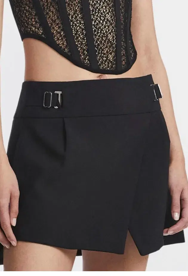 Dion Lee Interlock Tailored Skirt Black Size 6 for rent on The Volte - main image