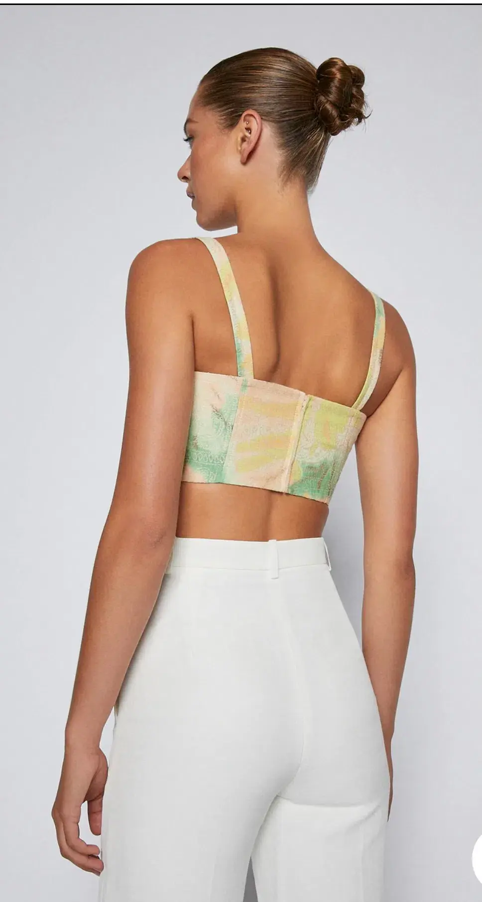 Scanlan Theodore Floral Tie Dye Bralette & Skirt Set Print Size 8 / S for rent on The Volte - main image