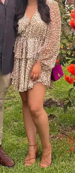 Shona Joy Ghetty Balloon Sleeve Mini Dress Print Size 10 for rent on The Volte - image 3