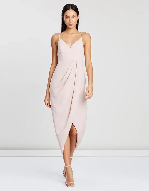 Shona Joy Core Cocktail Dress Blush Size 10 - Image 1