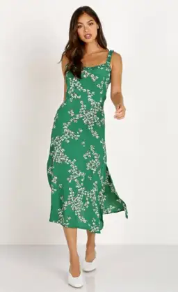 Faithfull the Brand Gizelle Dress Green Size 8 for rent on The Volte - image 1