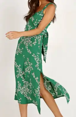 Faithfull the Brand Gizelle Dress Green Size 8 for rent on The Volte - image 3