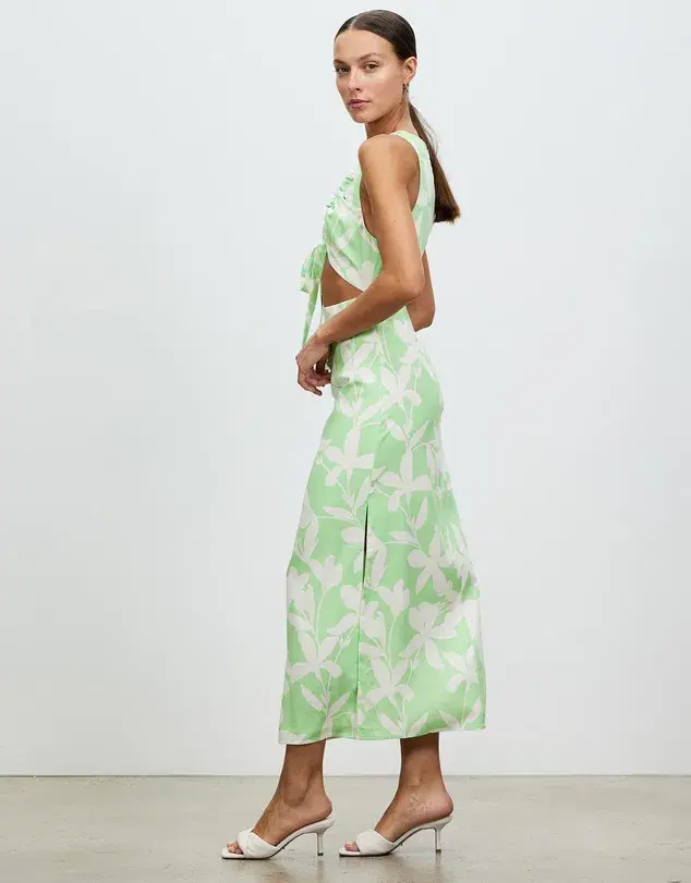 Lover Maldives Midi Dress Green Size 12 for rent on The Volte - main image