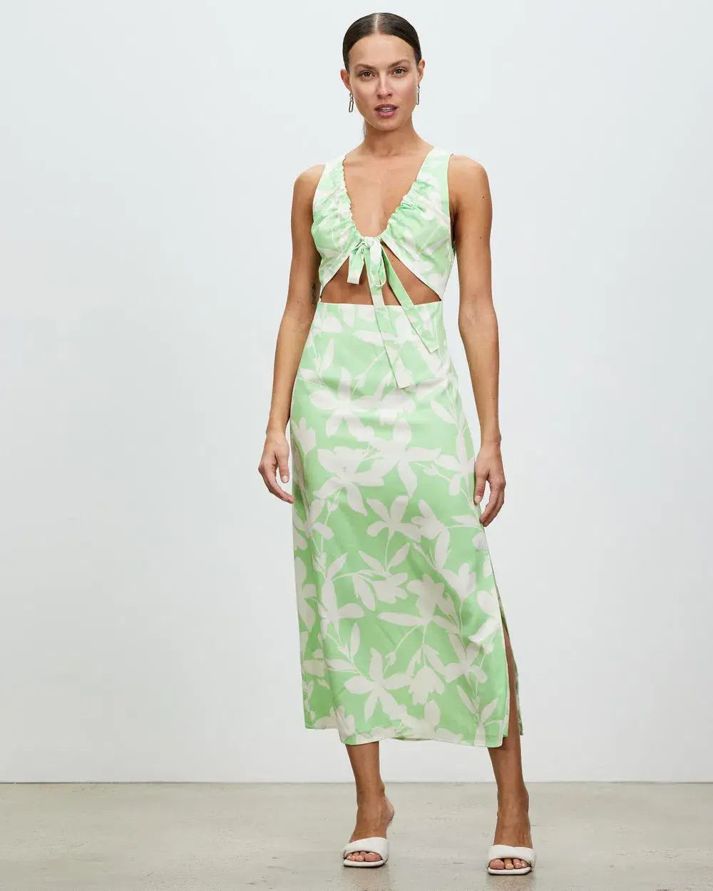 Lover Maldives Midi Dress Green Size 12 for rent on The Volte - main image