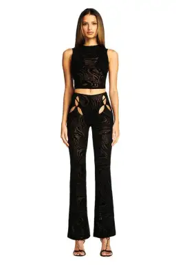 I.AM.GIA Amina Top Black Burnout Size S for rent on The Volte - image 1