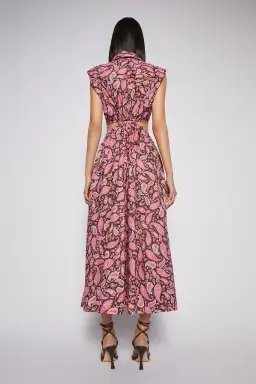 Scanlan Theodore Cotton Paisley Ring Dress Print Size 8 for rent on The Volte - image 3