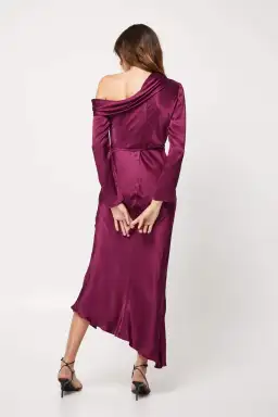 Mossman The Motion Dress Burgundy Size 8 for rent on The Volte - image 4