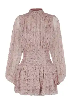 Shona Joy Paulette Mini Dress Rise Dust Size 8 for rent on The Volte - image 3