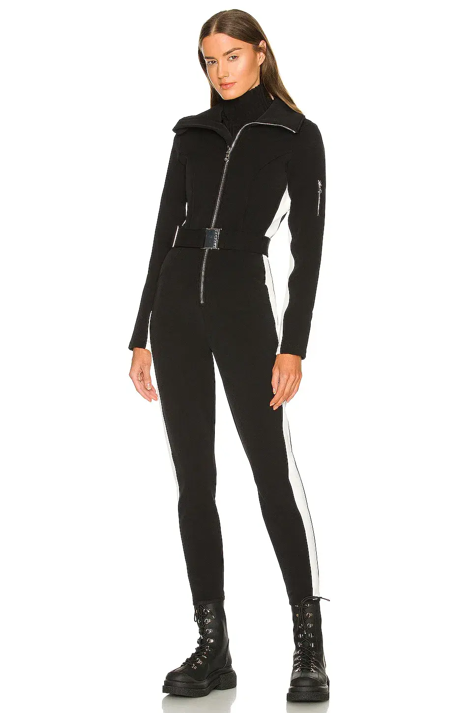 Cordova Striped Signature Ski Suit Onyx Size 8 for rent on The Volte - main image
