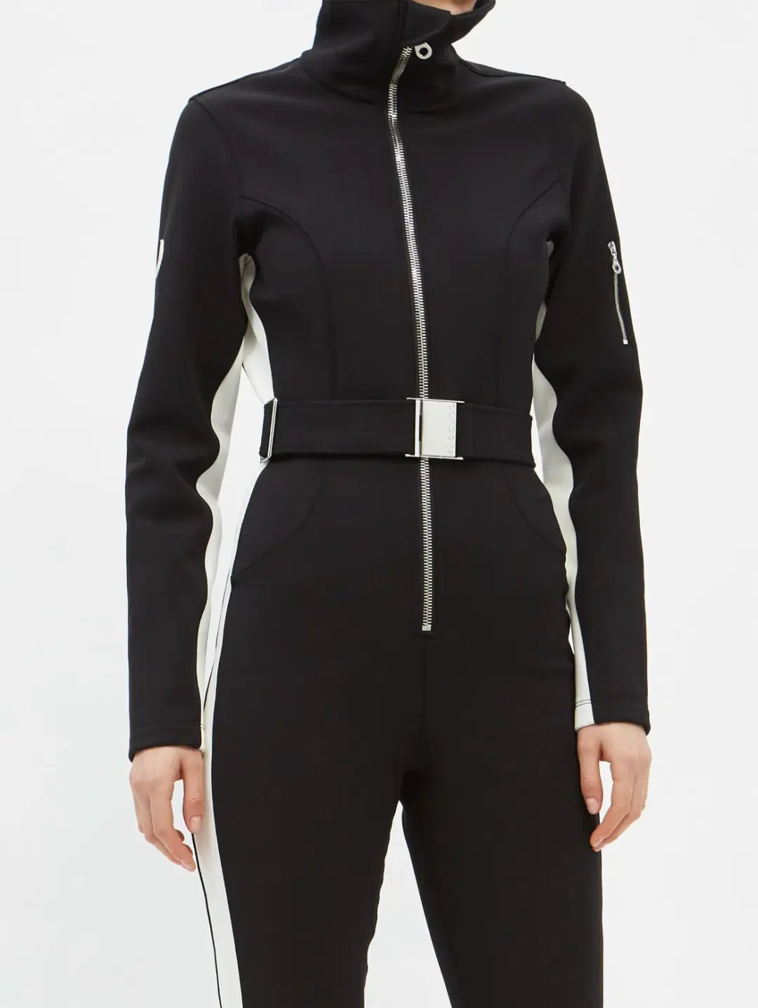 Cordova Striped Signature Ski Suit Onyx Size 8 for rent on The Volte - main image