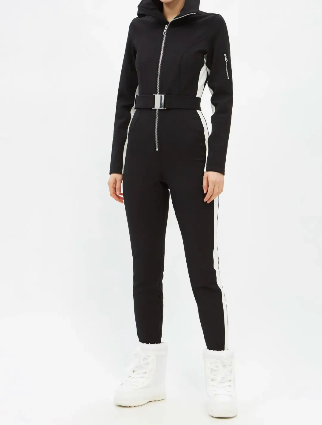 Cordova Striped Signature Ski Suit Onyx Size 8 for rent on The Volte - main image