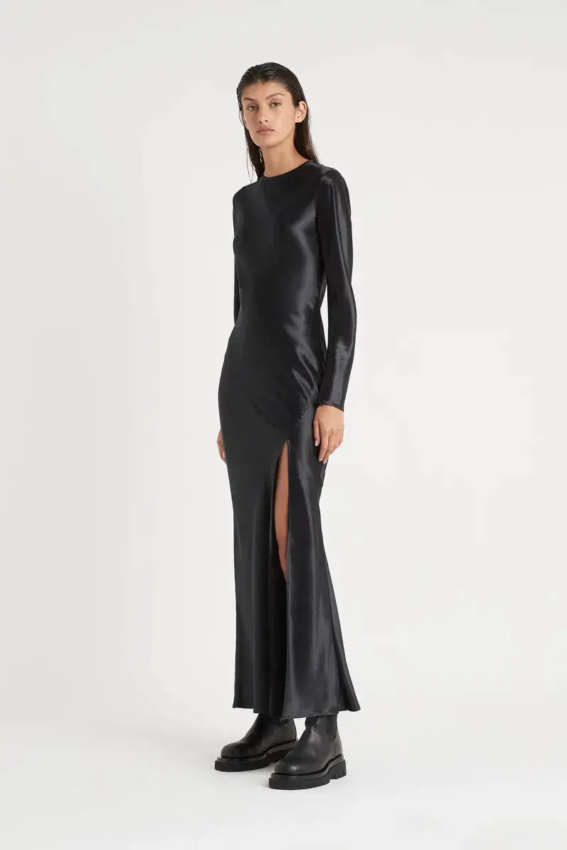 Sir the Label Soleil Long Sleeve Dress Black Size 0 / AU 6 for rent on The Volte - main image