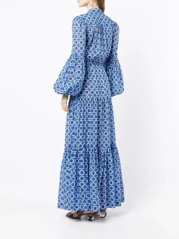 Rebecca Vallance Santorini Kaftan Print Size 8 for rent on The Volte - main image