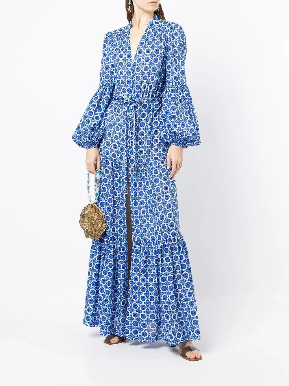 Rebecca Vallance Santorini Kaftan Print Size 8 for rent on The Volte - main image