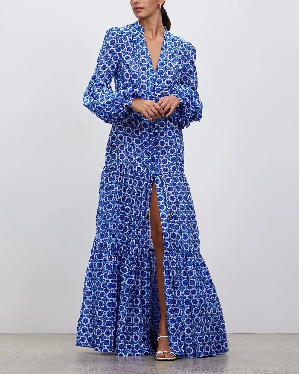 Rebecca Vallance Santorini Kaftan Print Size 10 for rent on The Volte - main image