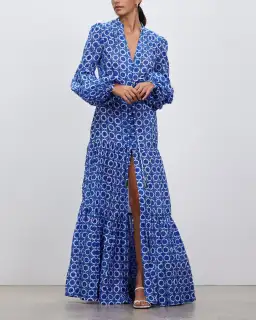 Rebecca Vallance Santorini Kaftan Print Size 10 for rent on The Volte - image 1