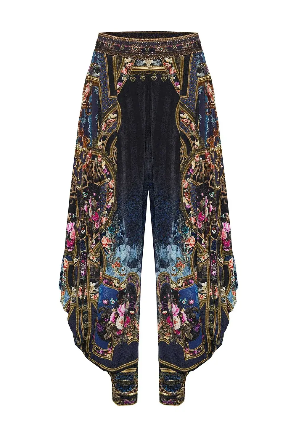 Camilla Jersey Drape Pant Fields of Treasure Print Size S / AU 8 for rent on The Volte - main image