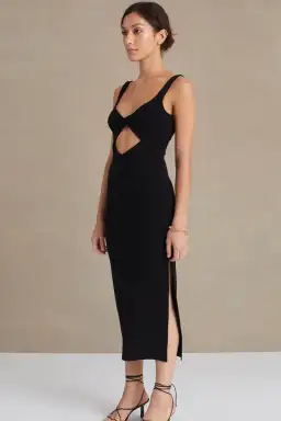 Bec & Bridge Joelle Midi Dress in Black Size 8 for rent on The Volte - image 2