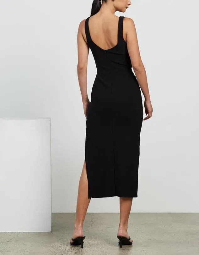 Bec & Bridge Joelle Midi Dress in Black Size 8 for rent on The Volte - main image