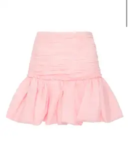 Aje Myriad Puff Sleeve Cropped Top & Tiered Mini Skirt Set Pink Size 4 for rent on The Volte - image 3
