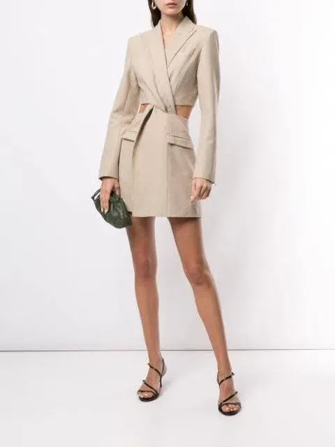 Anna Quan Chiara Dress Beige Size 8 for rent on The Volte - main image