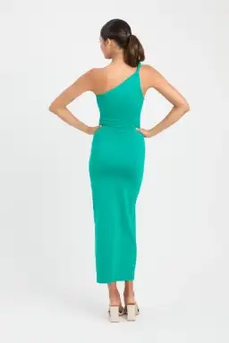 Kookai Bambi Midi Dress in Dans Green