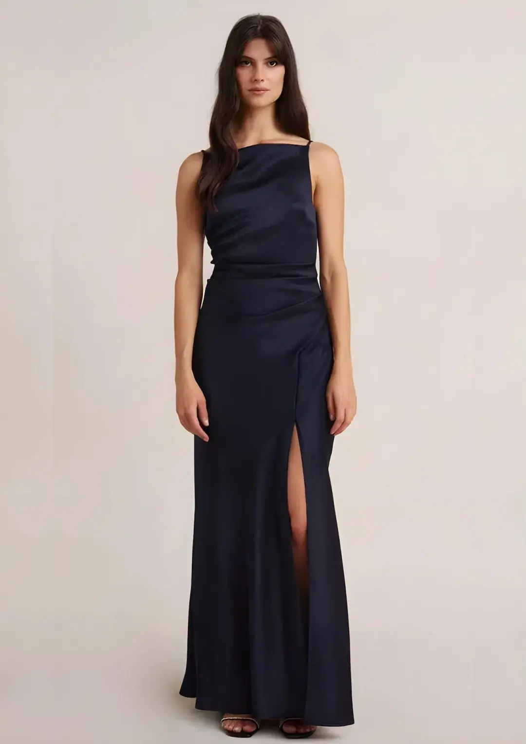 Bec & Bridge The Dreamer Maxi Dress Navy Size 8 for rent on The Volte - main image