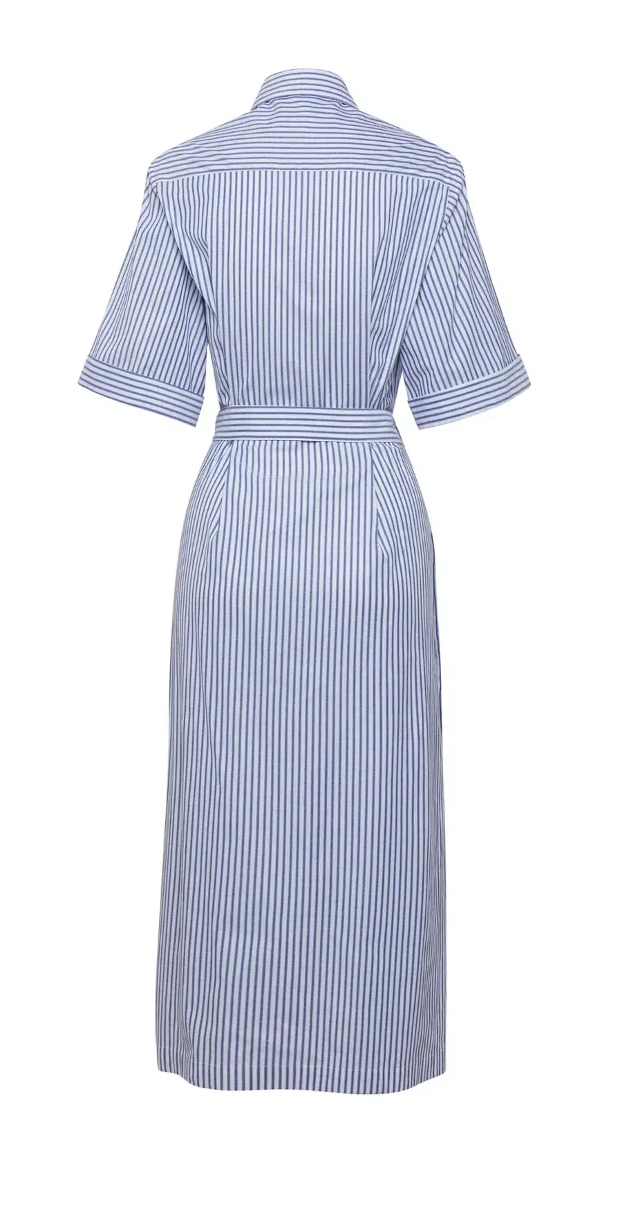 Anna Quan Zola Belted Striped Midi Dress Print Size 8 for rent on The Volte - main image