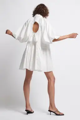 Aje Prima Circle Tiered Mini Dress White Size 12 for rent on The Volte - image 2