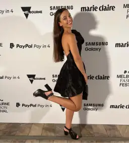 Rachel Gilbert Angus Mini Dress Black Size AU 12 for rent on The Volte - image 4