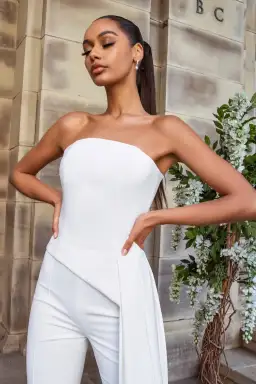 Nadine Merabi Faye Top White Size 12 for rent on The Volte - image 1