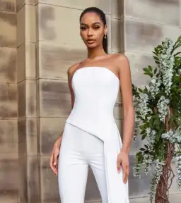 Nadine Merabi Faye Top White Size 12 for rent on The Volte - image 2