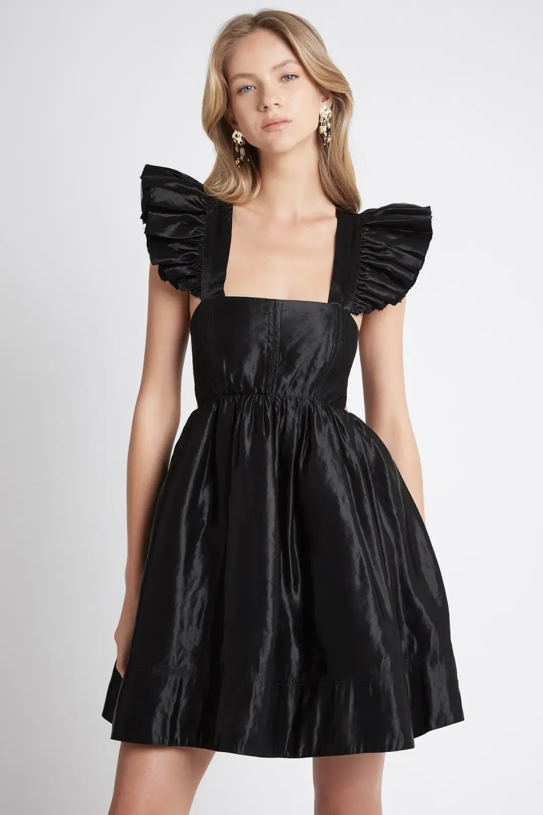 Aje Gazelle Mini Dress Black Size 10 for rent on The Volte - main image