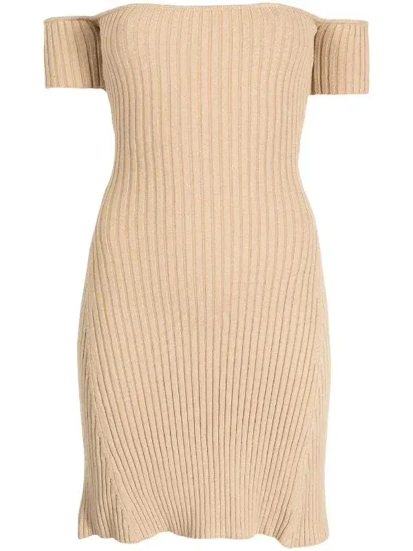 Anna Quan Candice Mini Dress Chai Brown Size 6 for rent on The Volte - main image