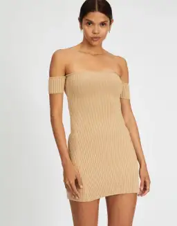 Anna Quan Candice Mini Dress Chai Brown Size 6 for rent on The Volte - image 2