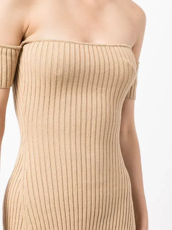 Anna Quan Candice Mini Dress Chai Brown Size 6 for rent on The Volte - main image