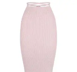 St. Cloud Label Milan Space Dye Mock Neck Knit Top and Savannah Space Dye Knit Skirt Set Pink Size 6 for rent on The Volte - image 4